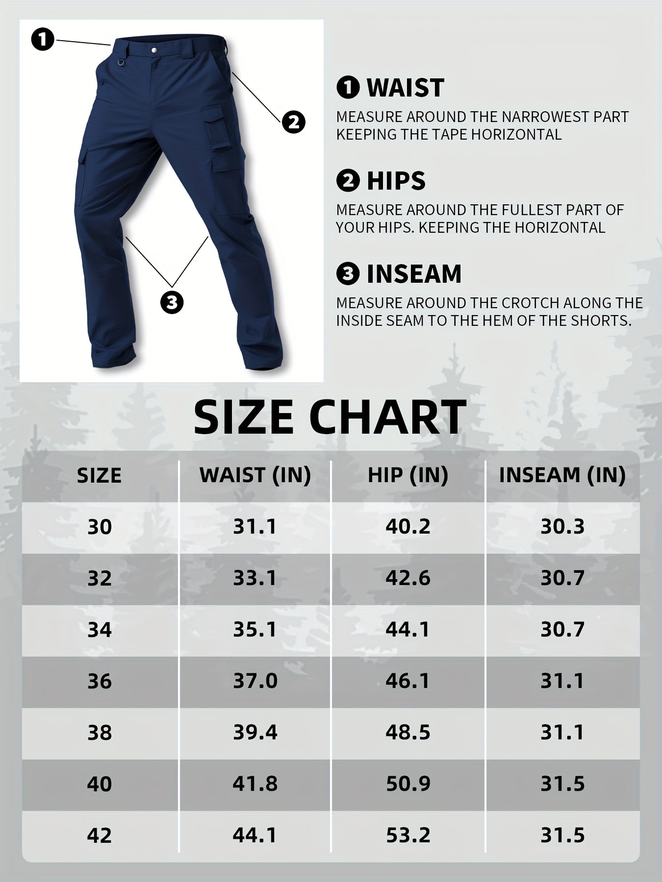 31' Men's Work Pants Cargo Pants Loose Casual Multi Pockets Outdoor Pants Color Block Straight Leg Cargo Pants with 8 Pockets