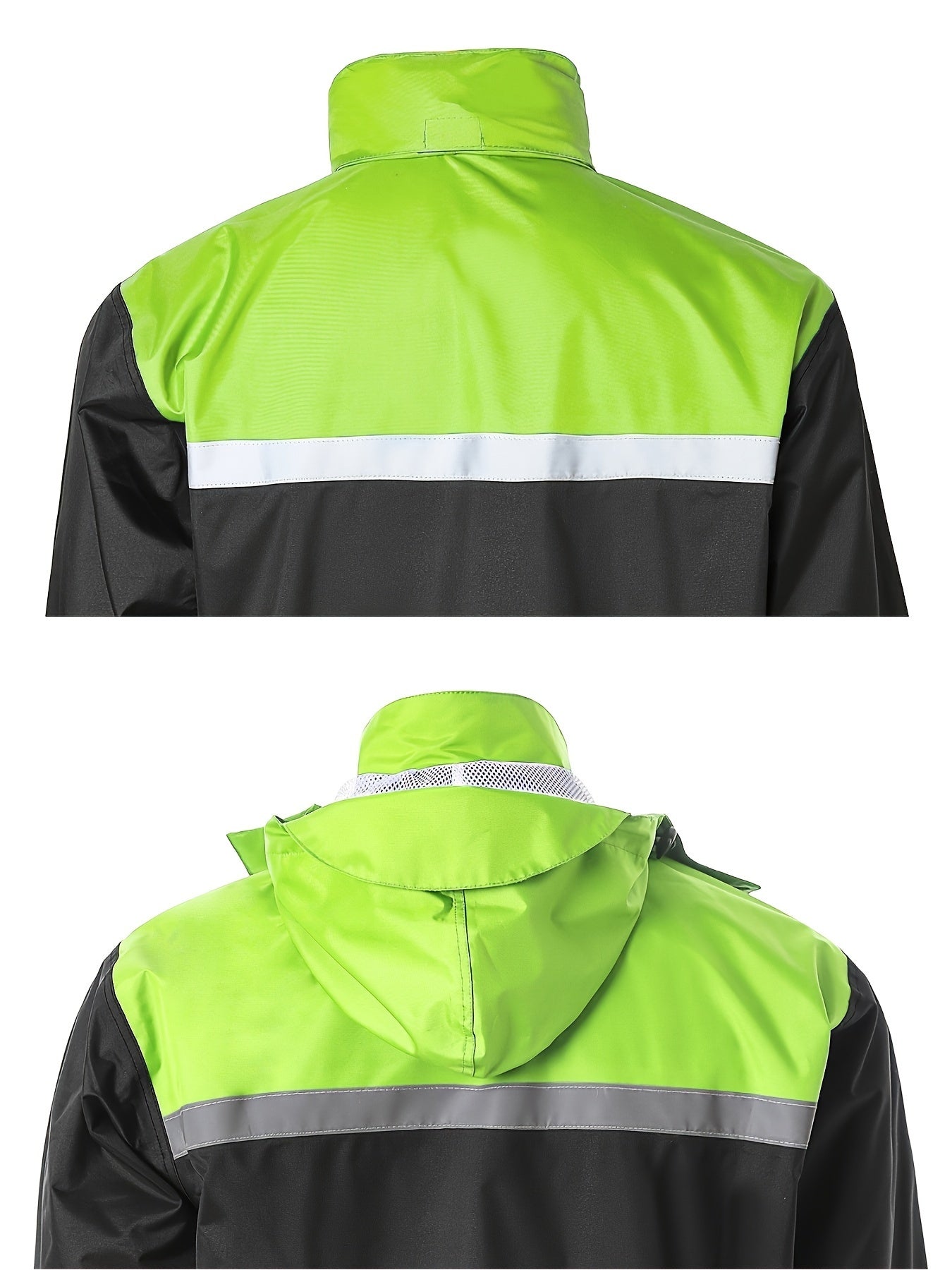 Men's Rain Suit High Visibility Reflective Work Rain Jacket Pants For All Sport Farm Fishing Motorcycle