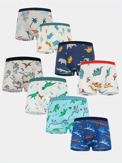 Boys' Dinosaur Boxer Briefs - Soft Everyday Multipack