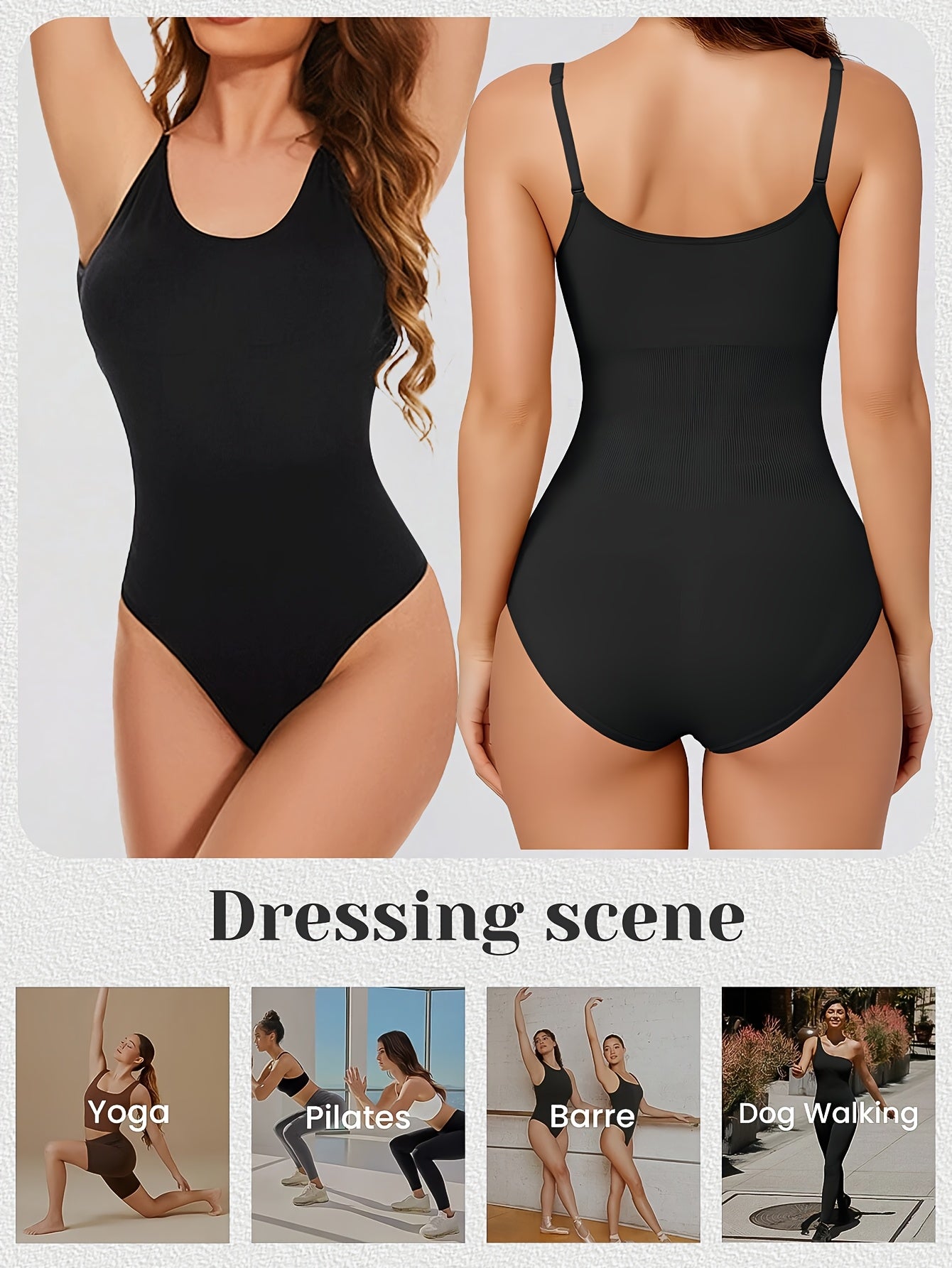 1pc Women'S Suspender Casual Thong Jumpsuit, Fabric Breathable And Comfortable, Suitable for Daily Casual Wear, Shopping, Dating, All Seasons