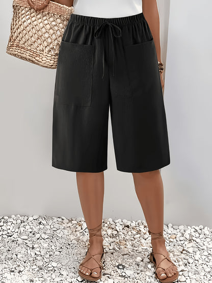 Women's Casual Shorts, Standard Size, Vacation Style Beach Shorts, Summer.