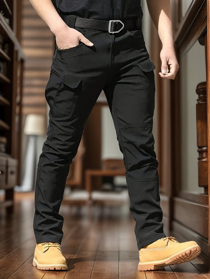 2-Pack Men'S Outdoor Tactical Cargo Pants, Multifunctional Pockets, Lightweight And Durable Work Pants, (Belt Included) Suitable For Camping, Hiking And Fishing, Suitable For Spring, Summer And Autumn Seasons