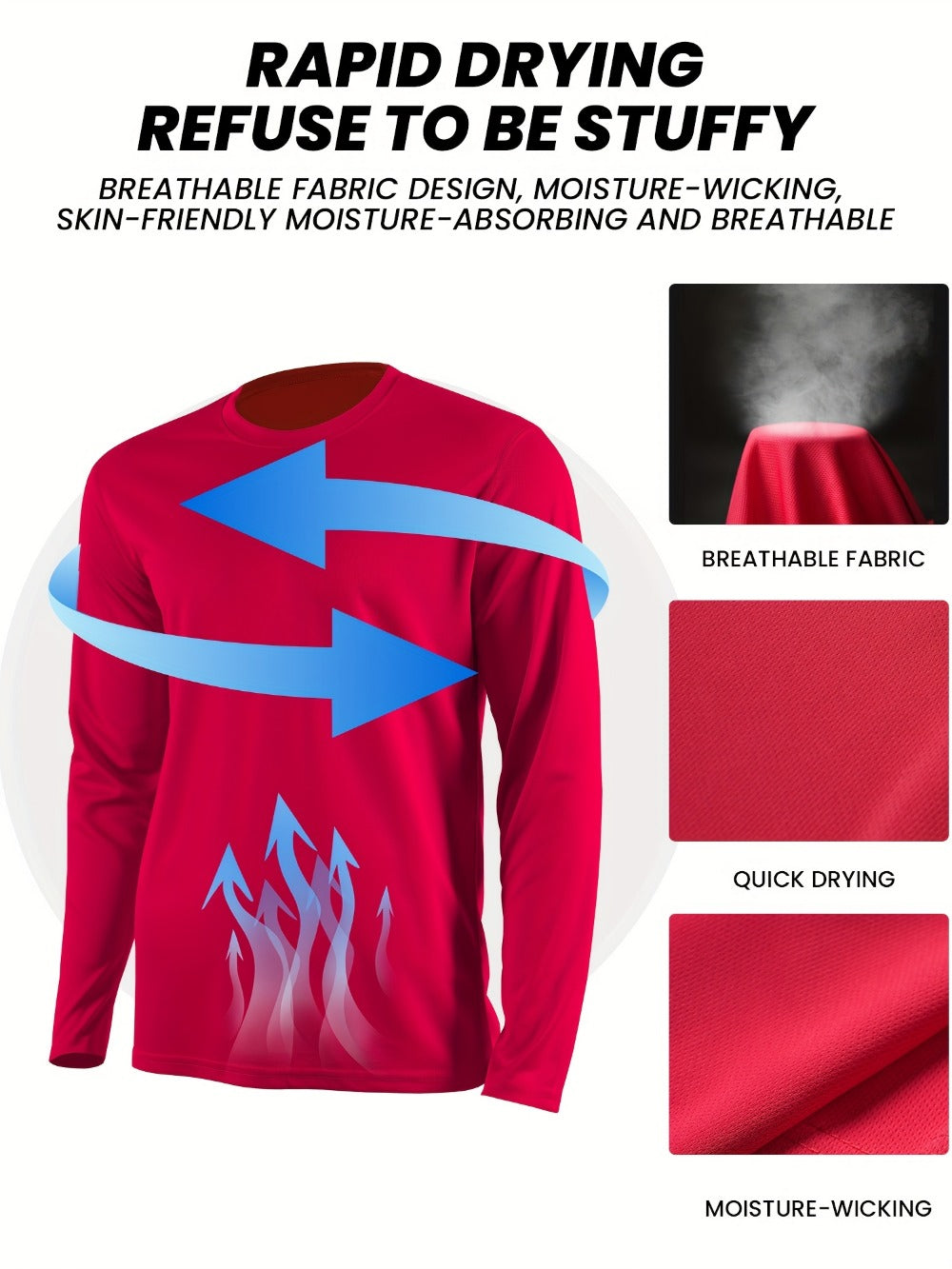 Men's Performance Shirt - Classic Neck Long Sleeve 084389