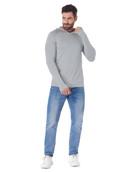 5-pc Men'S Athletic Hoodies Long Sleeve Fishing Shirts for Men Shirts Lightweight Rash Guards