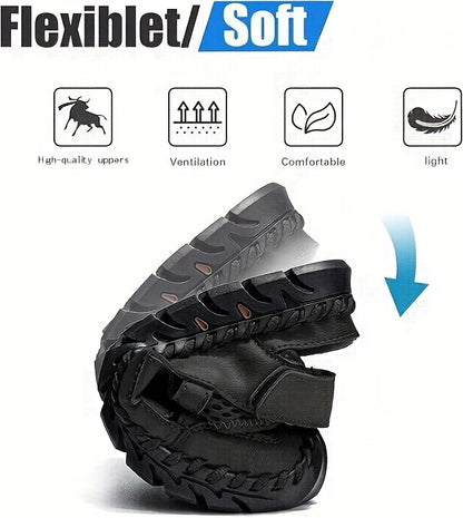 GREKS Men's Closed Toe Sports Sandals-Non-slip Quick-drying Men's Water Sandals Beach Shoes-Soft Casual Walking Breathable Shoes, Sports Sandals for Men, Sandals for Men High Quality, Shoes for Men Sandals, Sandals for Women Summer, Orthopedic