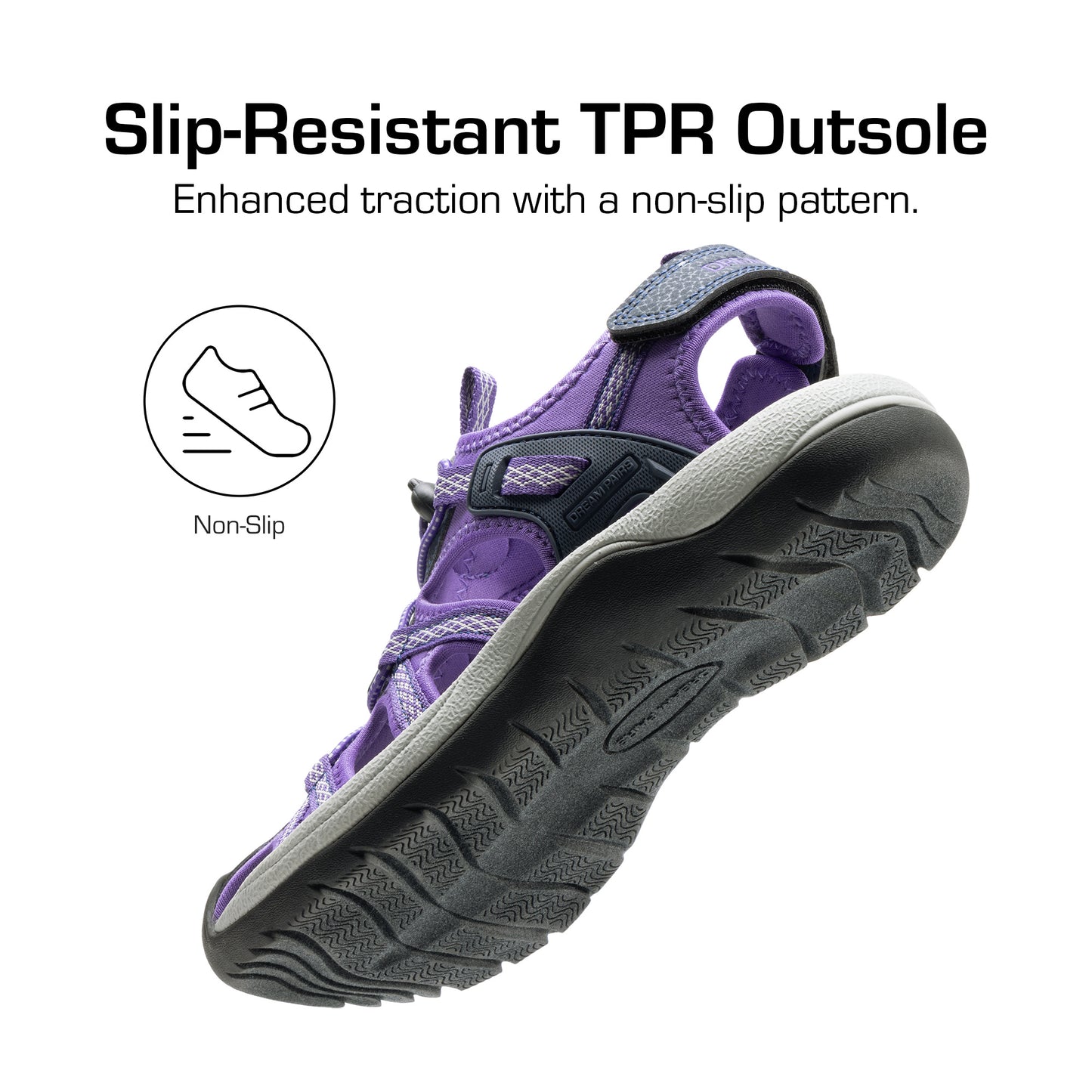 Women's Hiking Sandals Adventurous Summer Sports Shoes Outdoor Quick-Dry Comfortable Protective Toe Cap Supportive & Slip-Resistant Adjustable Fit Sandals Women Ladies