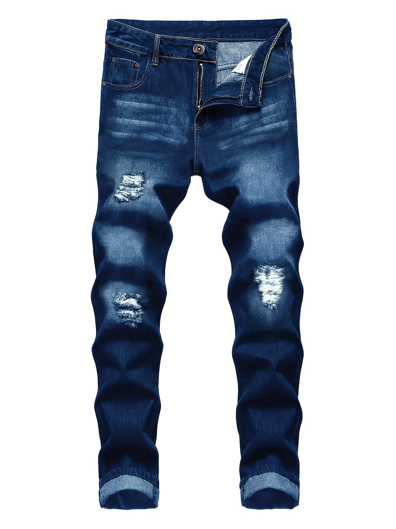 Men'S Slim Fit Ripped Jeans - Trendy Distressed Style - (Limited Sizes!)