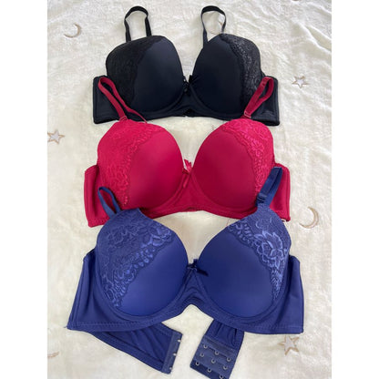 07 6Pack of Color 3Roe Button Bras B Cup and C Cup and D Cup and DD Cup