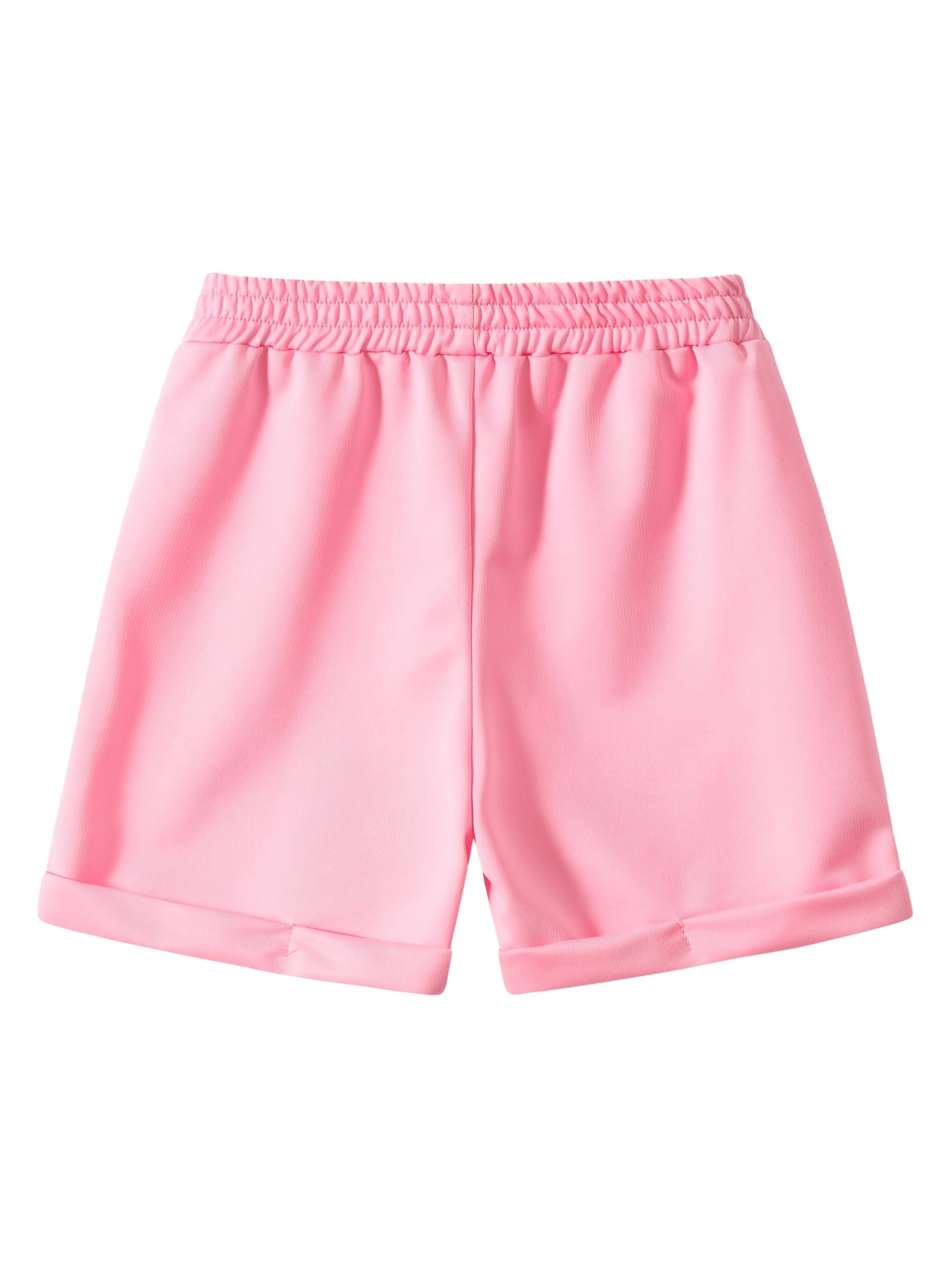 4pcs Girls' Summer Shorts with Heart Print & Bow Front - Non- Bow Tie Waistband, Machine Washable Casual Shorts Suitable for, Playdates, Casual Attire - Spring/Summer Outfits for to, Perfect for Outdoor