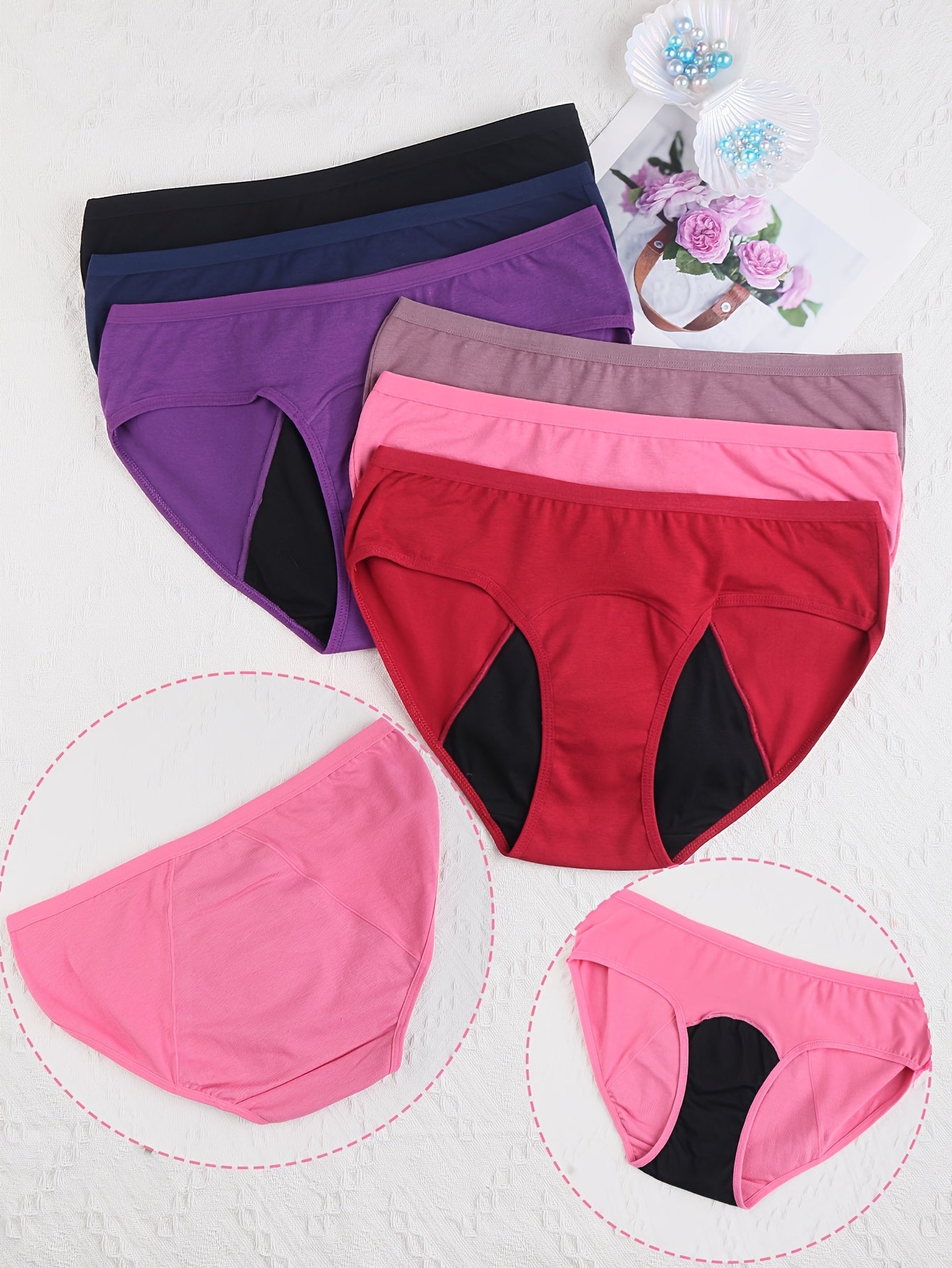 Women's Multicolor A Knit Underwear - product view 10