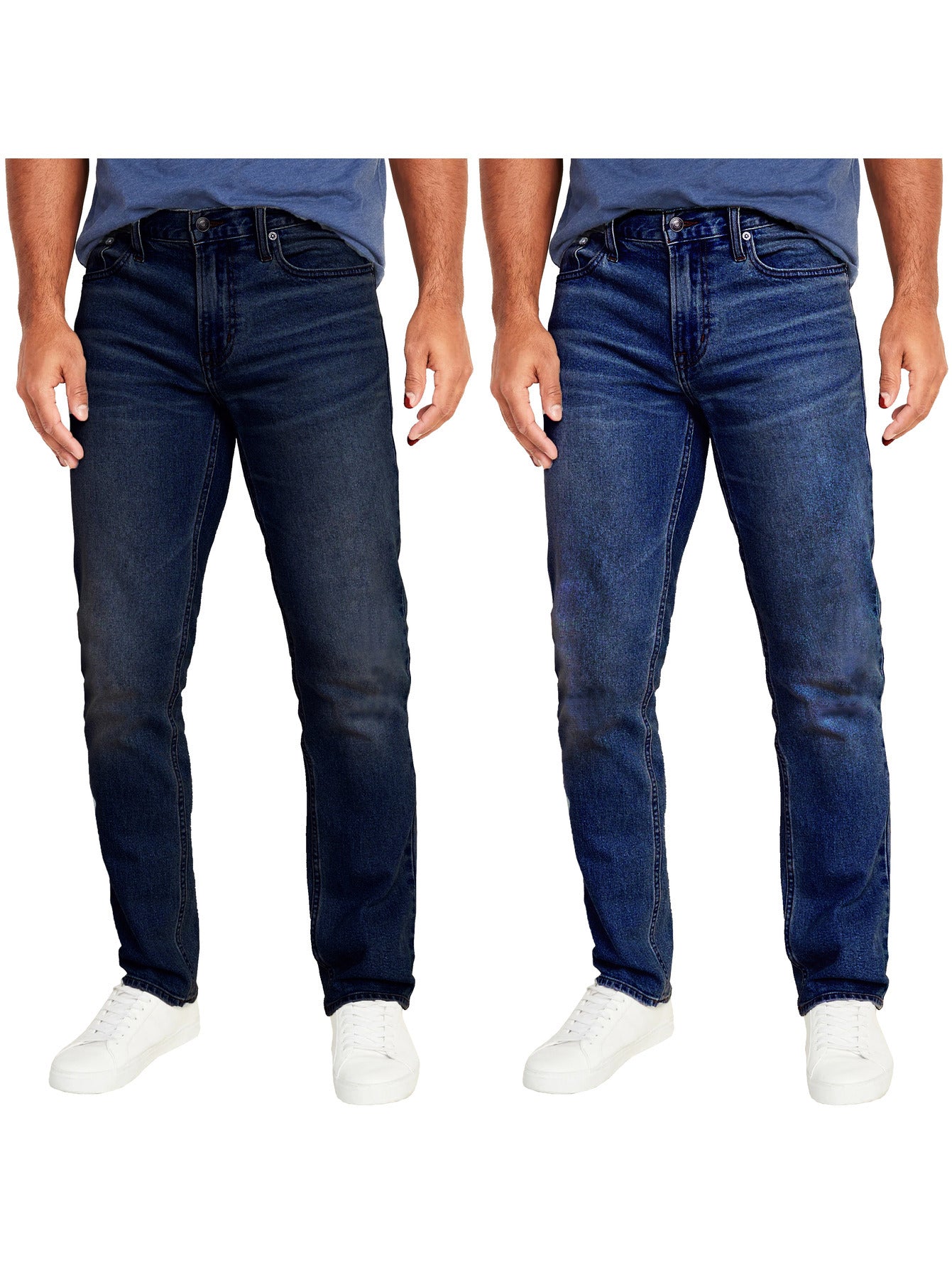 2-Pack Men's Flex Stretch Slim Straight Jeans (31" Inseam)
