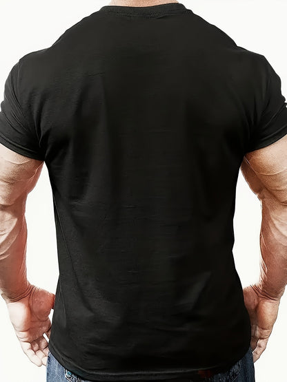 Men's Graphic T-Shirt - Crew Neck Short Sleeve Modern Style