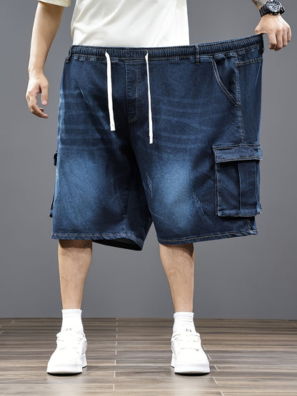 Men's Denim Shorts - Drawstring Waist