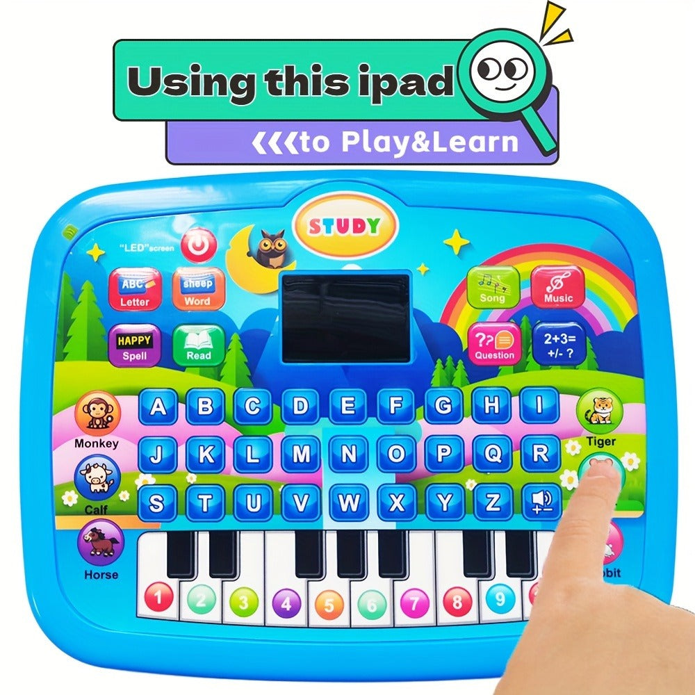 Kids Electronic Learning Tablet Toy - Letters, Numbers, Music and Piano Keys