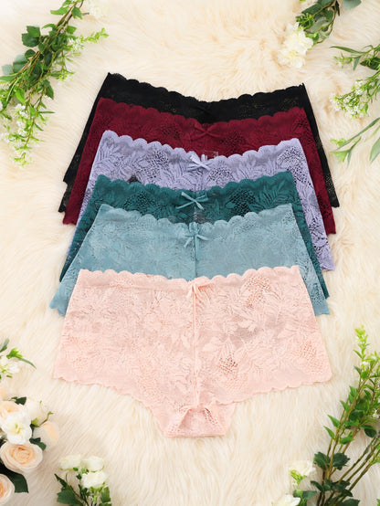 Women's Mixed colors Lace Floral Printed Pants - product view 9
