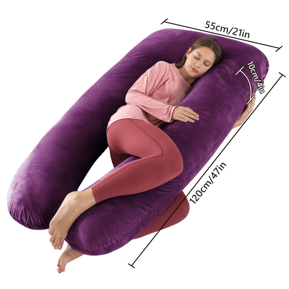 Pregnancy Pillow - Portable Soft U-Shaped Maternity