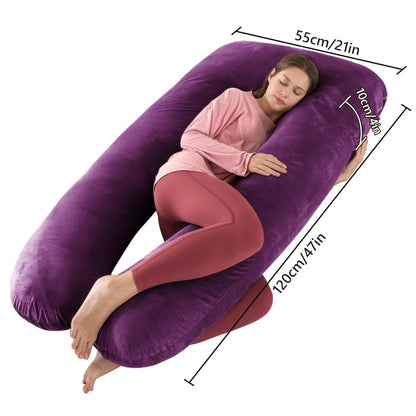 Pregnancy Pillow - Portable Soft U-Shaped Maternity