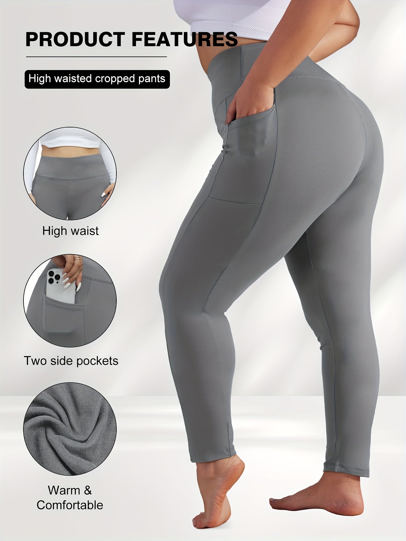 Women's Black Leggings - product view 21