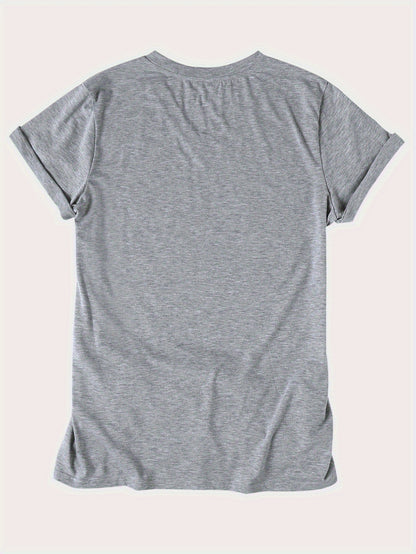 Plus Size - Plus Size - Plus Size - American Retro Style Happy 4Th of July Balloon Print Short-Sleeve T-Shirt, Fresh And Stylish, for Women, Spring And Summer, Casual And Versatile, Comfortable And Breathable, Machine Washable, Perfect for Home