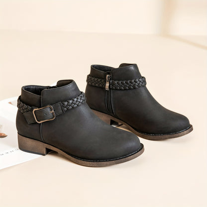 Ataiwee Women's Ankle Boots, Classic Side Zip Comfortable Platform Boots., Women Shoes