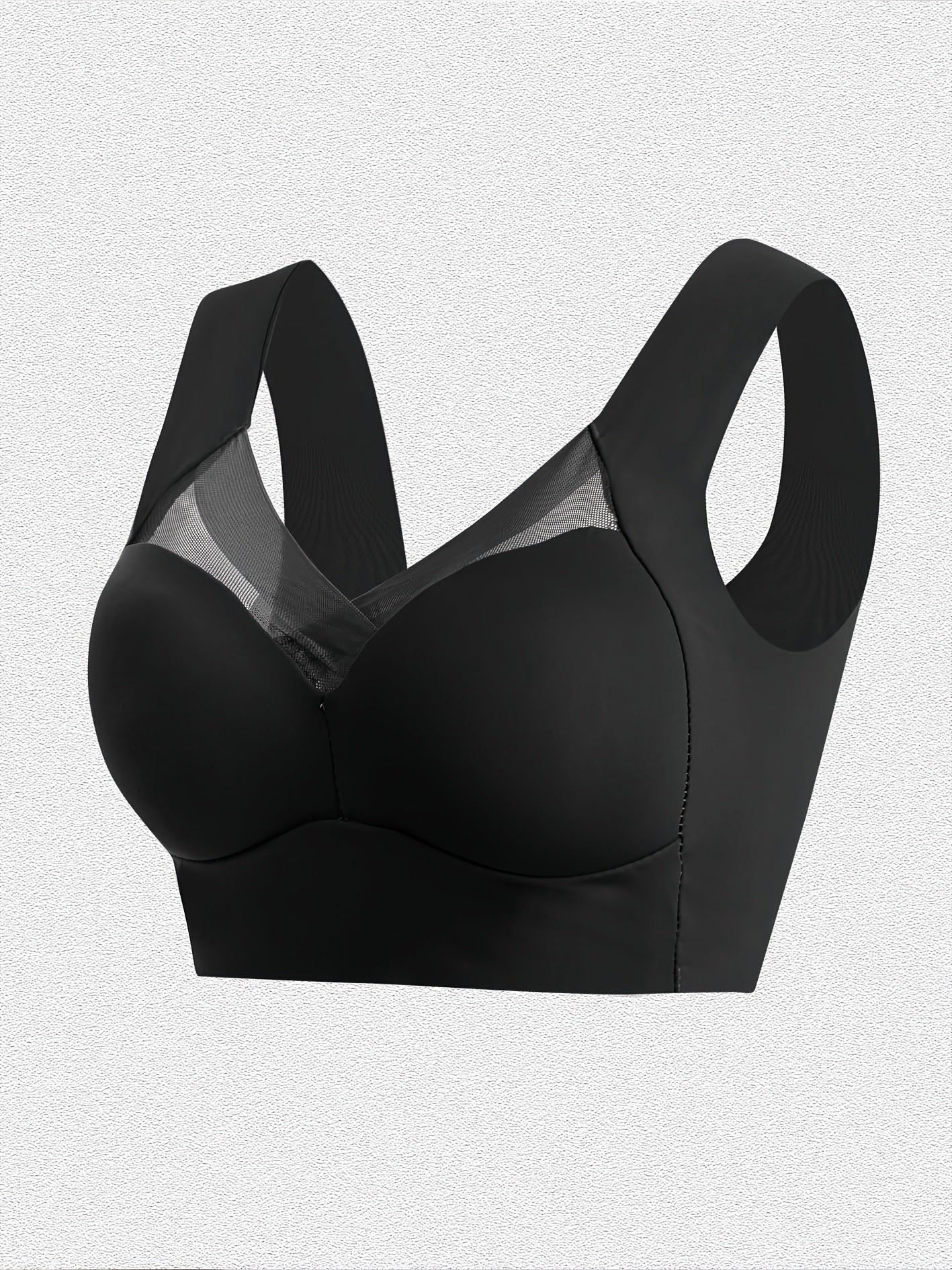 5pcs Women' Full Coverage Push-Up Bra Wire-Free Seamless Folding Top Support Bra with Non-Removable Inner Lining & Non-Detachable Cups - Soft Comfortable Suitable for Daily Wear,, Gym, All-Year Round Underwear (Machine Washable)