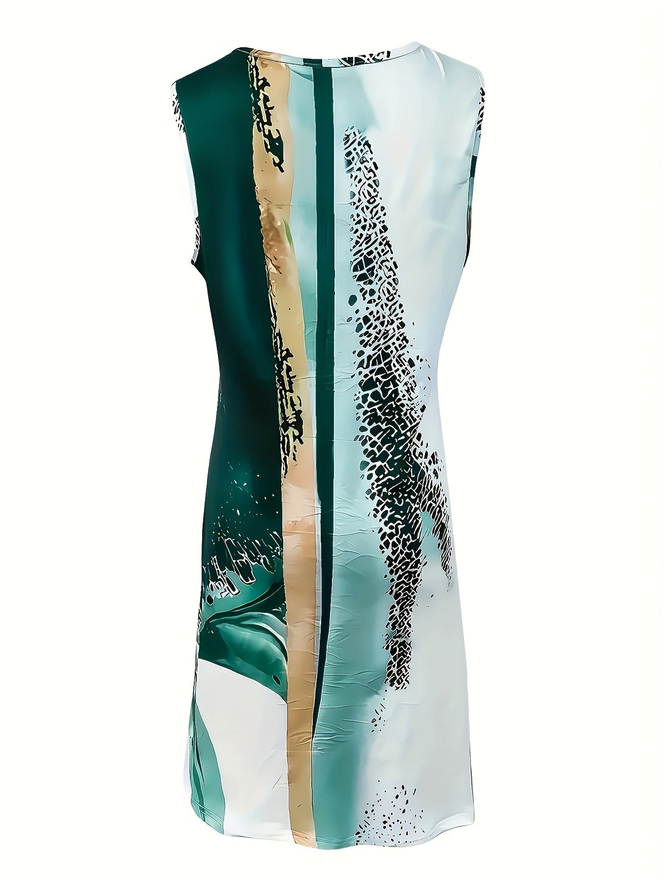 Ladies' Dress, Fashionable Vacation Beach, Elegant And Fashionable, Sleeveless Long Dress, Casual Dress, Summer