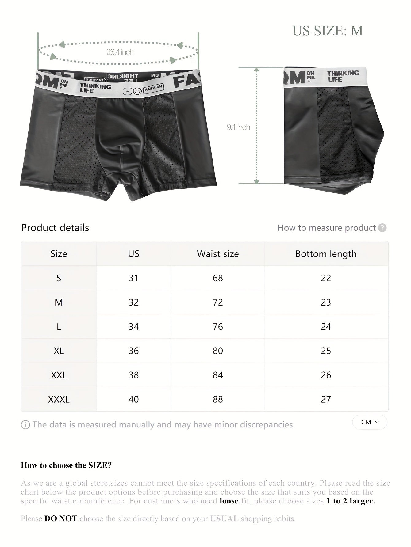 4 Pcs Men's Fashionable, Comfortable, Sexy, Breathable Mesh High Elasticity Patchwork Four Corner Underwear Is A Great Gift Item