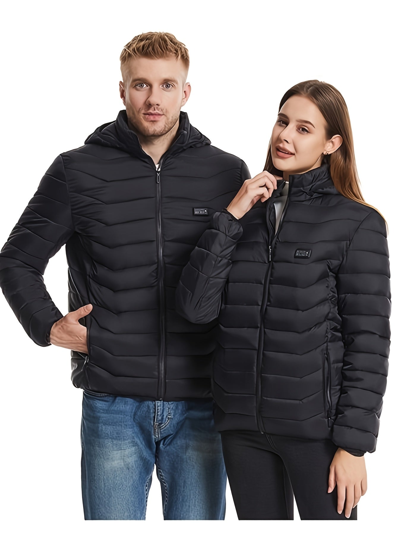 Smart Heated Jacket for Men And Women, Suitable for Outdoor Sports And Fishing, Featuring USB Electric Heating And Adjustable Temperature (Power Source Not Included).