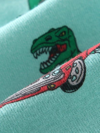 6-pack For Men, Adults, Children, And Boys, Comfortable And Breathable With Dinosaur Skateboards, Dinosaur Underwear, Dinosaur Cars, Dinosaur Ball Games, And Other Elements At The Four Corners