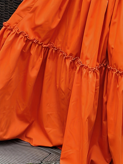 Fashionable Round Neck Waist-Hugging Dress
