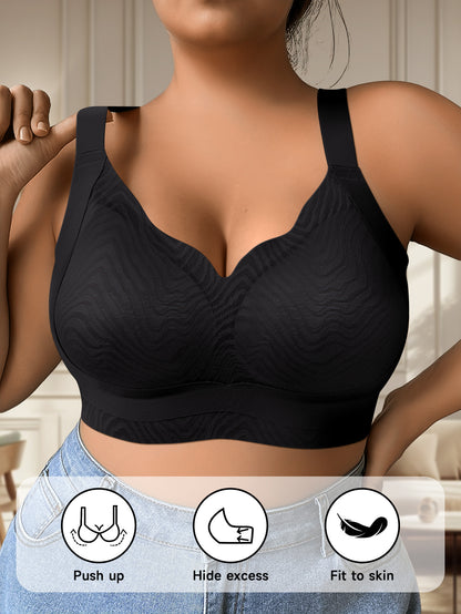 Plus Size Wireless Bras for Women - Made from Soft, Breathable Material for All-Day Comfort And Support, Designed for Curvy Figures (Sizes 1XL to 5XL)