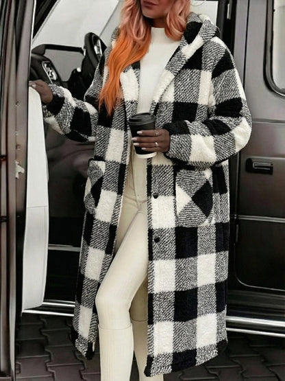 Grey Powder Blue Rice Home Coat Ladies Black Five Exclusive Warm Thick And Velvet Long Cute Sweet Home Colorful Plaid Home Pajamas Christmas Coat.