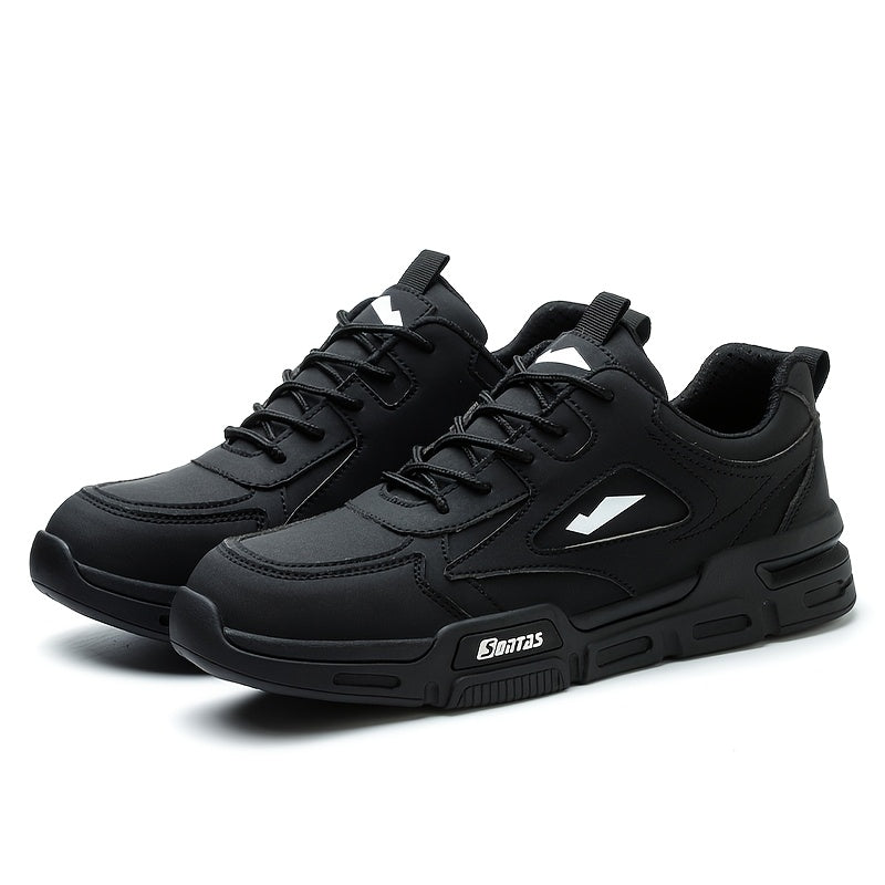 Men's Work Safety Boots Steel Toe Protection - Anti-smash, Anti-puncture, Anti-slip And Wear-resistant Rubber Sole - Suitable for Construction | Factory | Daily - Warehouse Shoes | Modern Work Shoes | Outdoor Workers