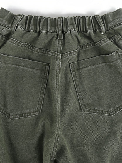 Wide-Leg Straight Jeans for Women Featuring a Side Tie-Up Bow Design, Mid-Rise Relaxed Fit, Ideal for Casual Streetwear, Vacations, Work, And Daily Use, with a Y2K Retro Vibe