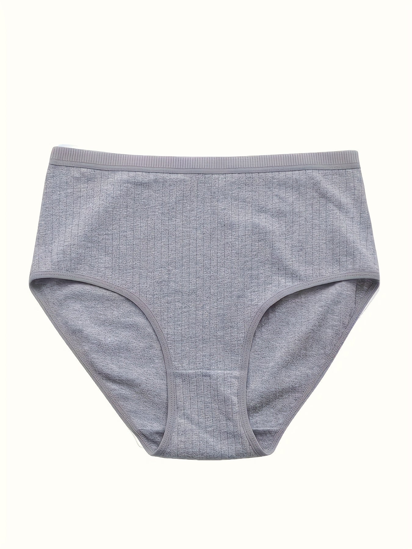 8pcs of Solid Seamless Ribbed Briefs, Easy And Comfortable Breathable Stretchy Underwear, Women'S Lingerie And Undergarments