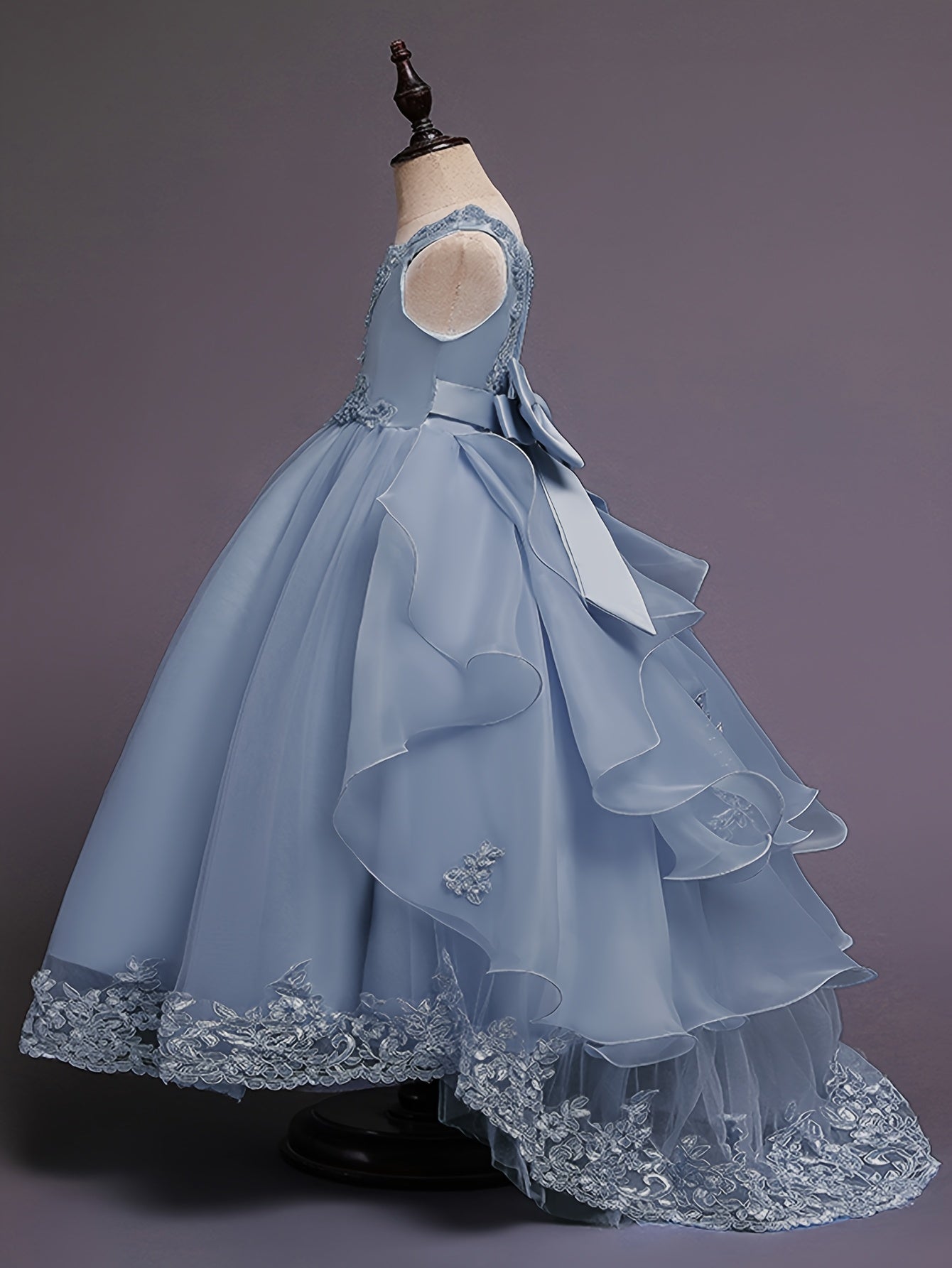(Size Is Slightly Larger, Recommended To Purchase One Size Smaller Than Usual) Flower Dress Princess Puffy Tulle Dresses Bridesmaid Wedding Communion Birthday Party Pageant Maxi Prom Gown For Kids