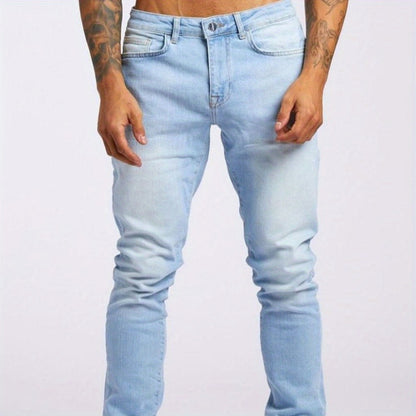 Men's Slim Fit Jeans - Classic Wash Clean Finish Travel 374501