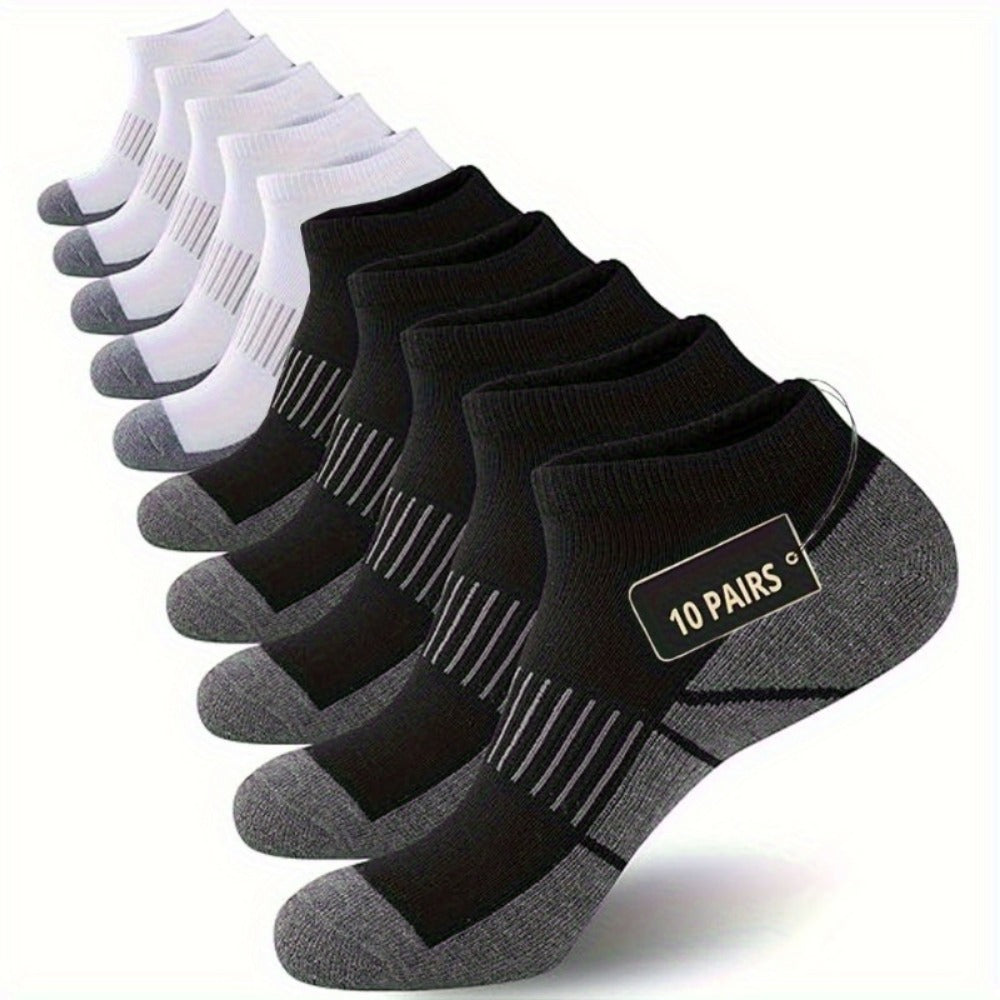 Men's Everyday Ankle Socks - 10-Pair Pack