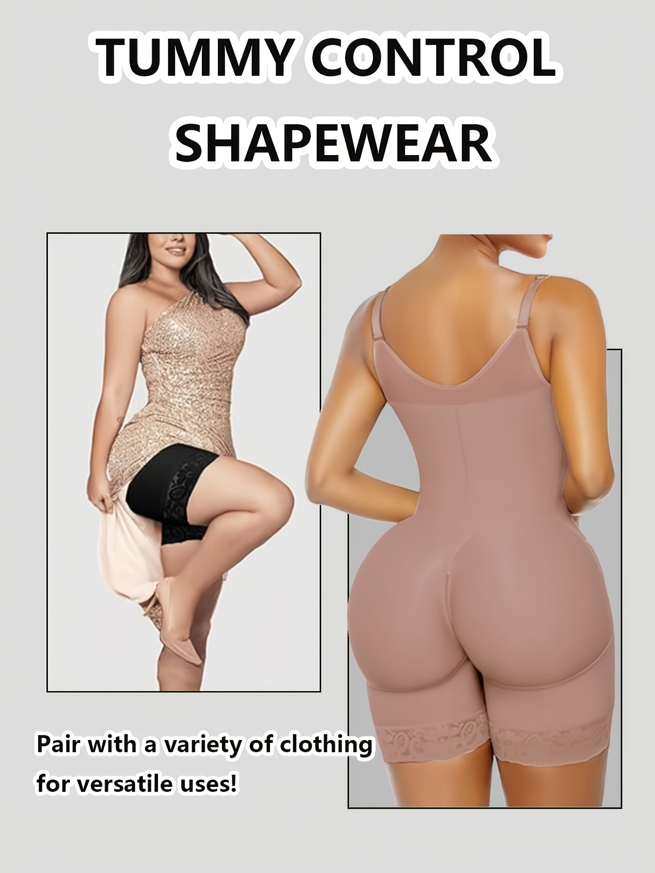 Women's Sports Yoga Shaper: Tummy-Tucking, Butt-Lifting, And Body-Sculpting Pants with Zipper, Detachable Straps, And Zipper Crotch; Gym And Casual Workout Tummy-Tucking Shaper; Top Summer Choice for Tummy Control; Waist And Abdominal Shaping Band