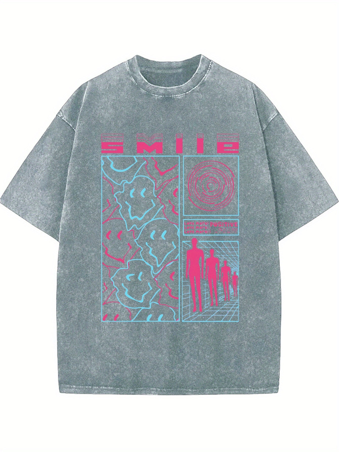 3pcs Set, Including Printed T-shirt, MenSummer Casual Short-sleeved T-shirt