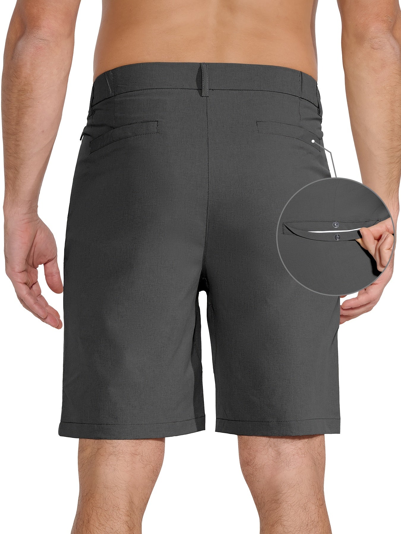 Men's Golf Shorts 9" Hiking Work Sports Casual Stretch Quick Dry High Quality Lightweight Work Shorts with 5 Pockets Quick Dry, Stretchy Comfort for Hiking & Leisur