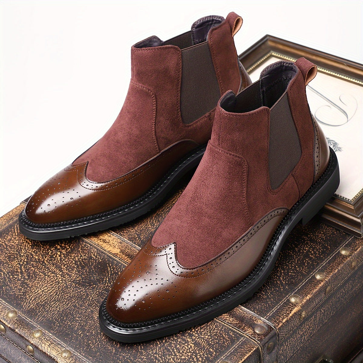 Men'S Classic Plain Toe Derby Shoes, Elegant Choice for Business Event And Wedding