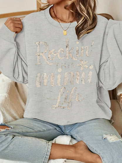 Floral Rock Style Mimi Life Women'S Sweatshirt