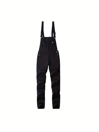 Men'S Denim Bib Overalls, Slim Fit Medium Weight Work Trousers With Adjustable Straps & Tool Pockets, Reinforced Durable Pants For Construction Gardening Mechanical Work, US Sizes S-XXXL.Slim Fit: Recommended To Take One Size Larger Than Normal.