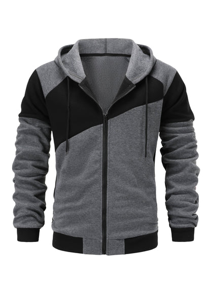 Men's Dark Gray Polyester Jacket - product view 10