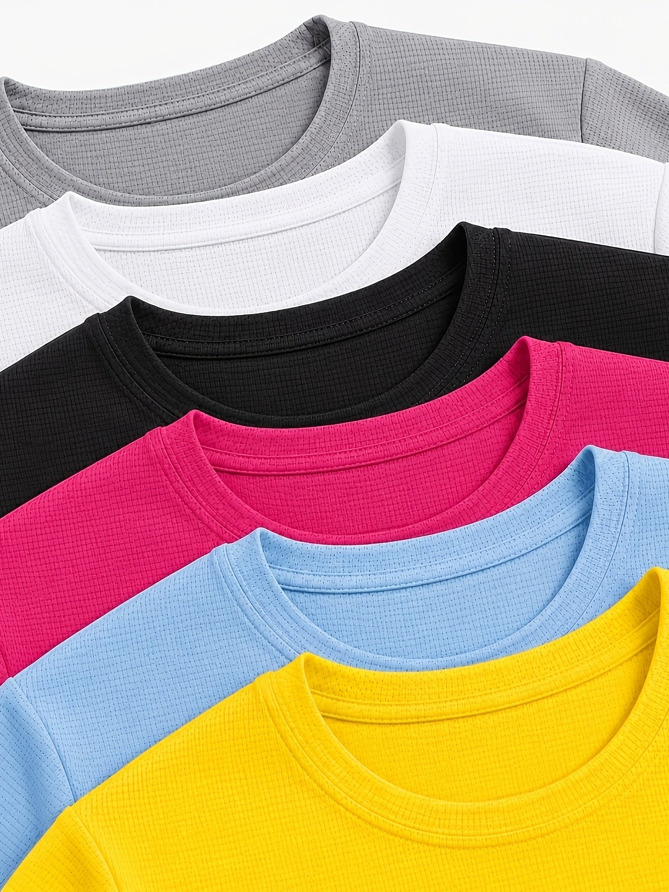 Women'S 6-Pack Performance T-Shirts - Breathable, Moisture-Wicking, and Skin-Friendly for, Outdoor, and Everyday Comfort