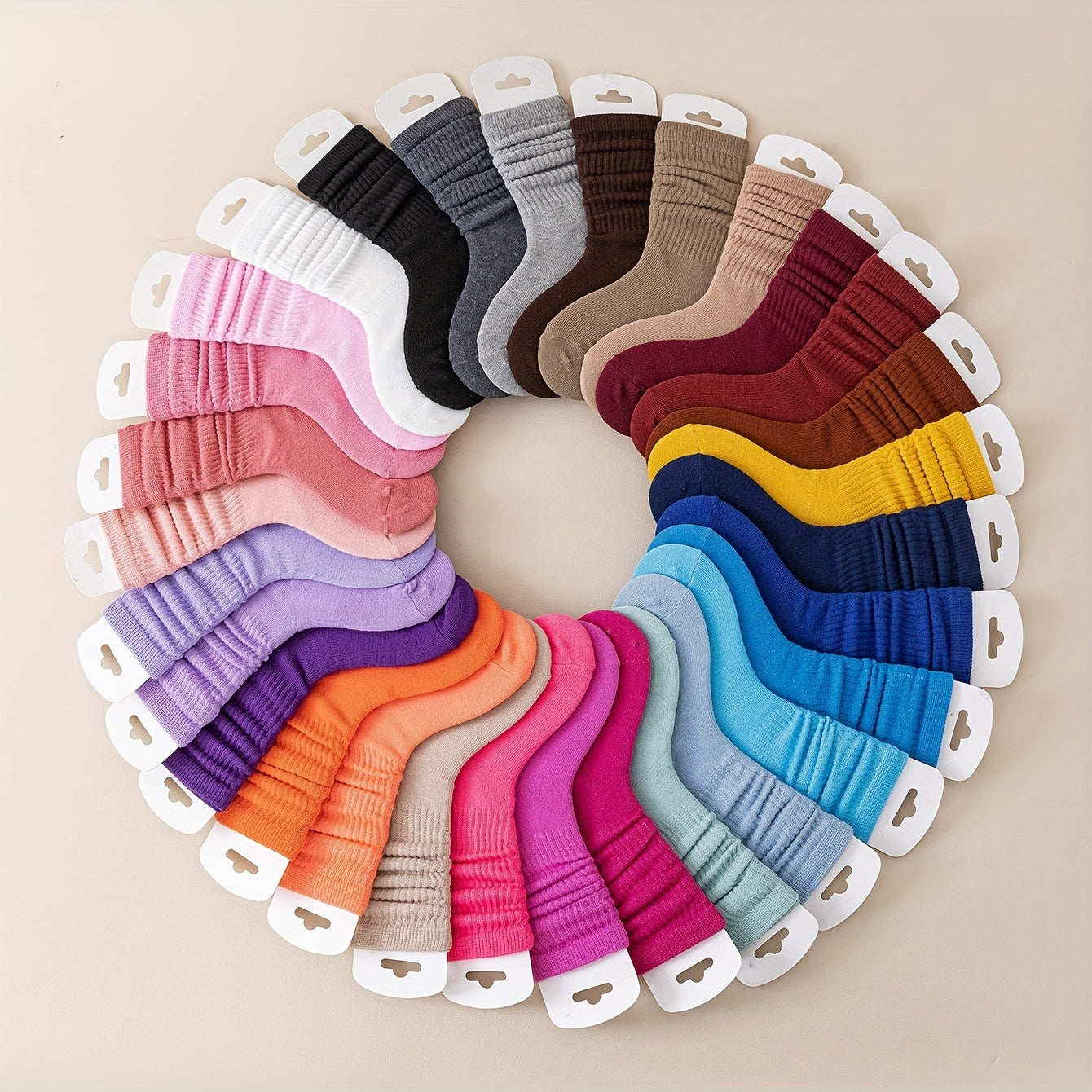 10 Pairs of Kids Casual Solid Color Socks for Girls Cute Pink Princess Style Candy - product view 2