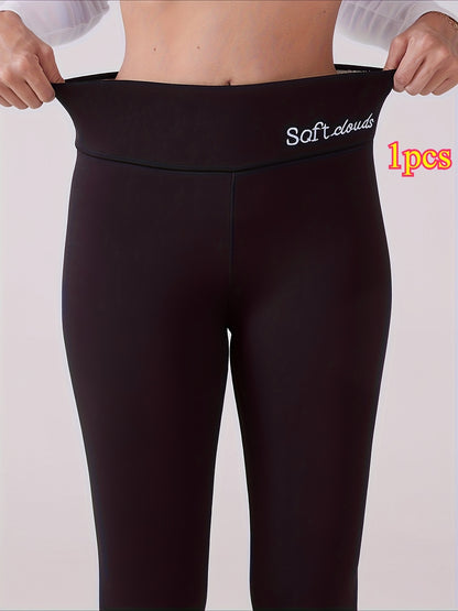 High-Waisted Leggings for Women, Perfect for Everyday Winter Use - Cold Weather Leggings That Can Be Machine Washed, in Navy Blue - Stylish for Both Casual And Formal Occasions, Slim Fit, Ideal For, Leisure, And Daily, Versatile Leggings