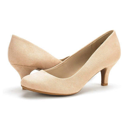 Women's Dress Comfortable Low Heel Pump Shoes