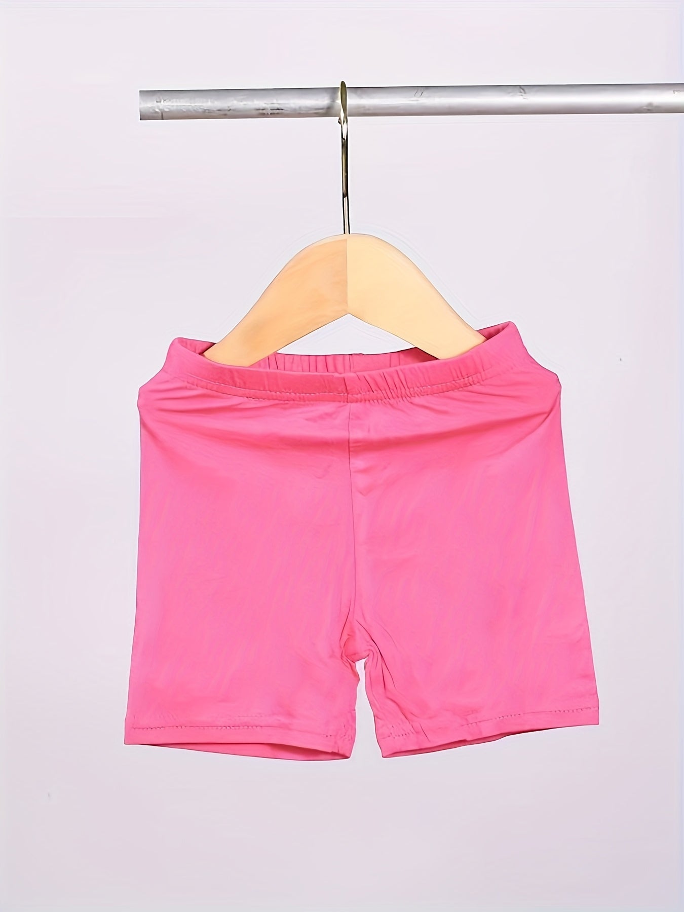 Random 8pcs Toddler Girls Biker Shorts Solid Bike Cartwheel Shorts Kids Under Dress Dance Safety Shorts